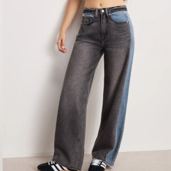 BRAND NEW GOOD AMERICAN GOOD LOW RISE BAGGY JEANS SIZE 6 - Picture 1 of 5
